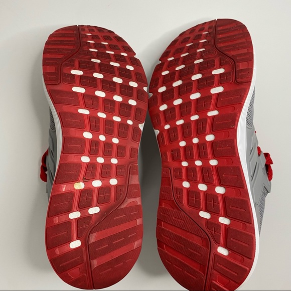 Adidas Mens Ortholite Cloudfoam Shoes, Grey/Red, Size 12 - Picture 9 of 10